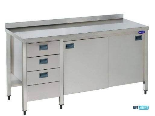 masa-inox-cu-rebord-polita-usi-glisante-sertare-2000x700x850-ideal-inox-big-0